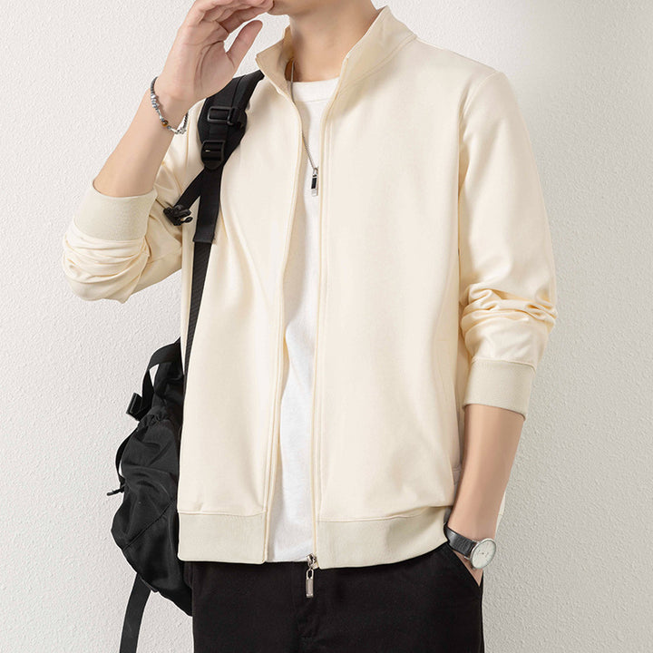 Herren Minimalistische Zip‑Blousonjacke aus technischem Stretchmaterial mit Stehkragen Echo Archiv