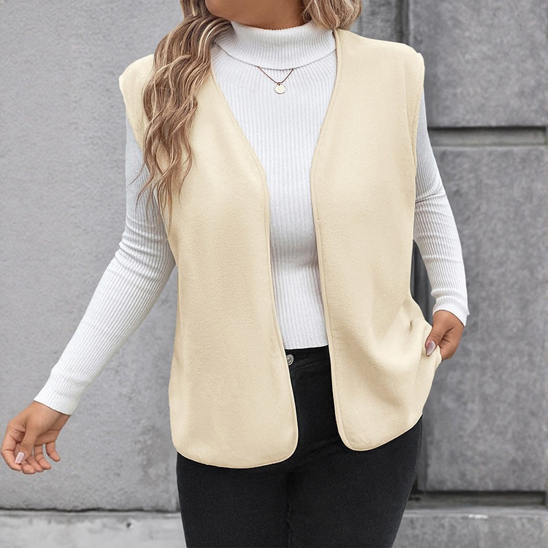 Damen Elegantes ärmelloses Blazer-Oberteil Echo Archiv