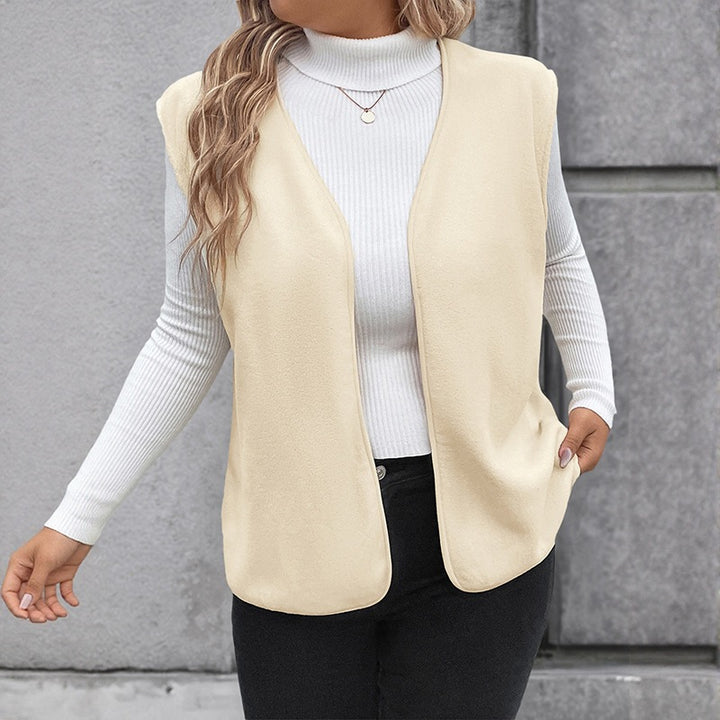 Damen Elegantes ärmelloses Blazer-Oberteil Echo Archiv