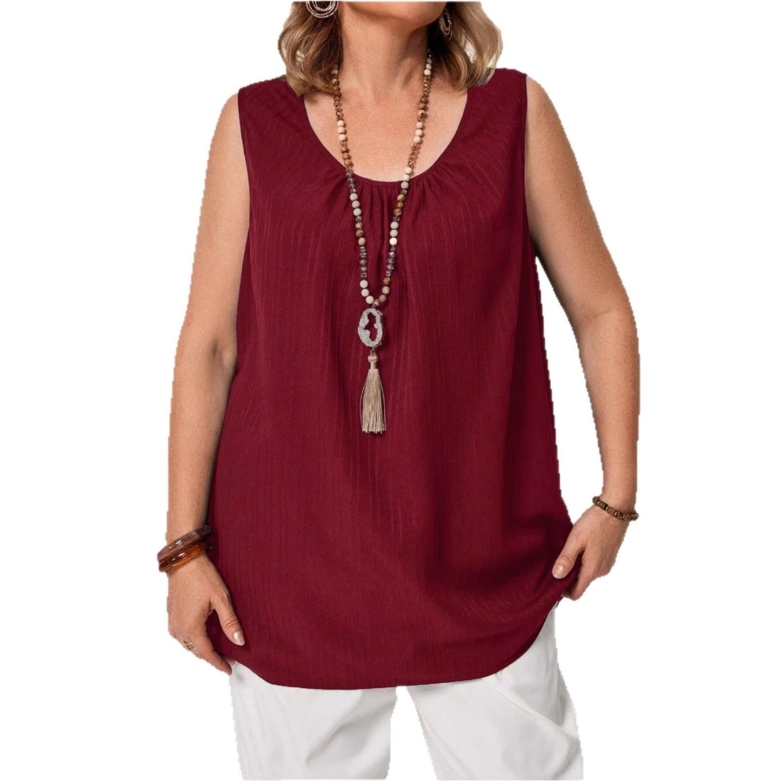 Damen Weiter Schnitt Tank-Top mit lässigem Stil – Orélia