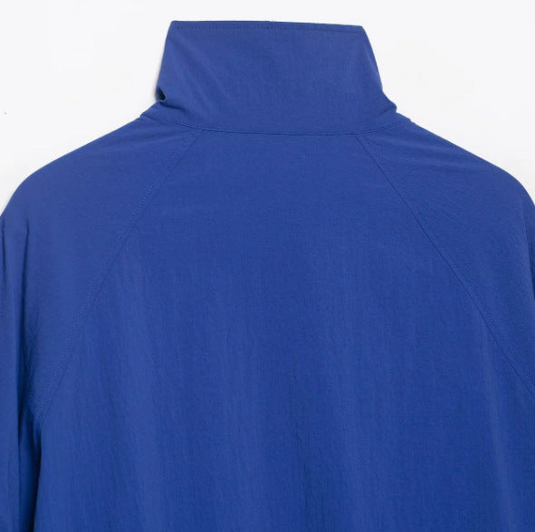Damen Kurz geschnittene Wollmix-Jacke mit Stehkragen, Reißverschluss und Ballonärmeln Echo Archiv