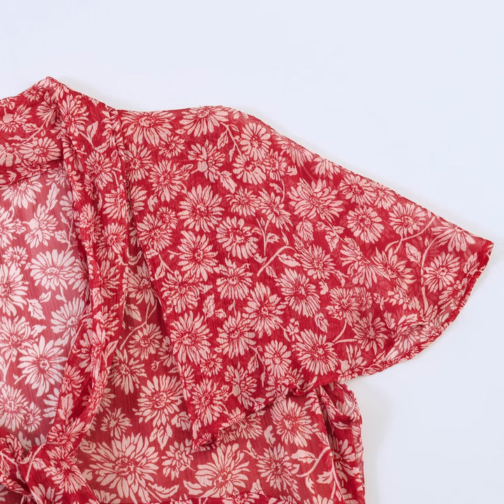 Damen Maxikleid mit floralen Details und femininem Schnitt Echo Archiv