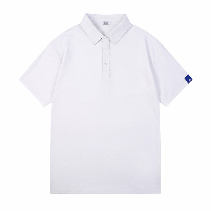 Herren atmungsaktives Poloshirt mit knopfverzierten Details Echoarchiv