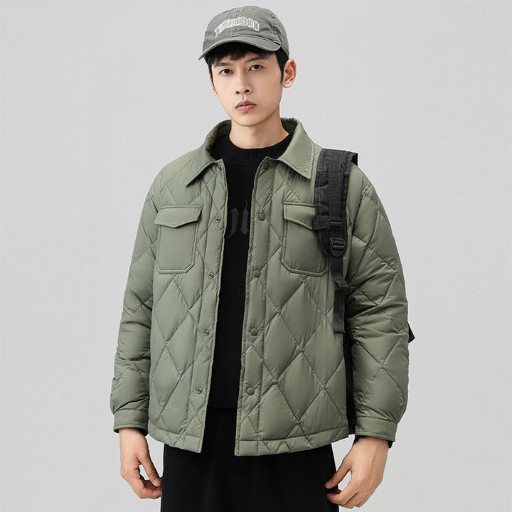 Herren Modische Steppjacke mit Taschen Echoarchiv