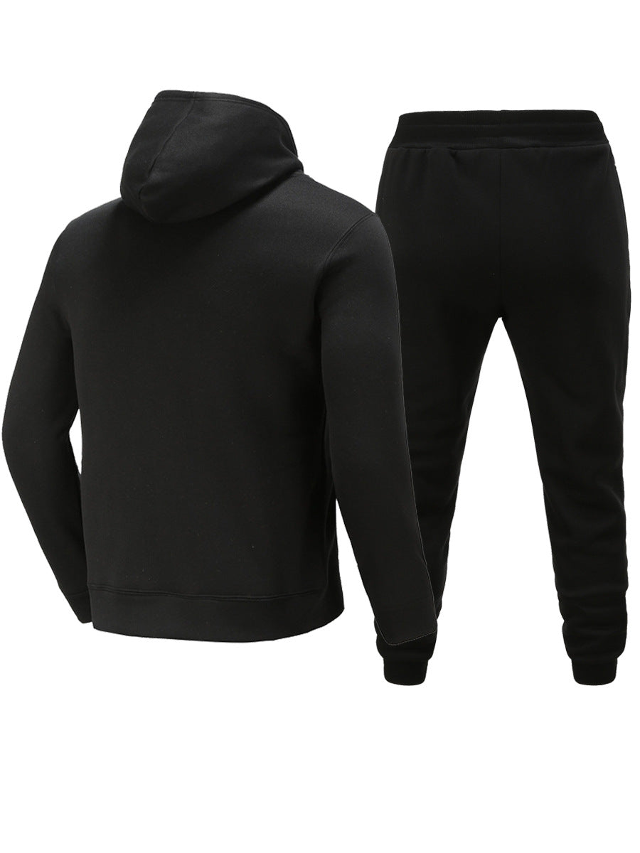 Herren Kapuzenpullover und Jogginghose Set mit auffälligem Frontdruck Echoarchiv