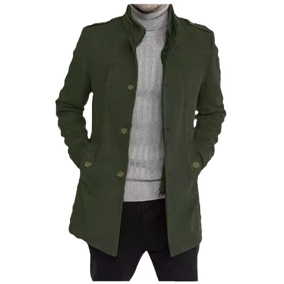 Herren stilvolle Übergangsjacke mit modernem Schnitt und praktischen Taschen Echoarchiv
