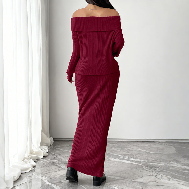 Damen Elegantes Strick-Kleidungsset Echo Archiv