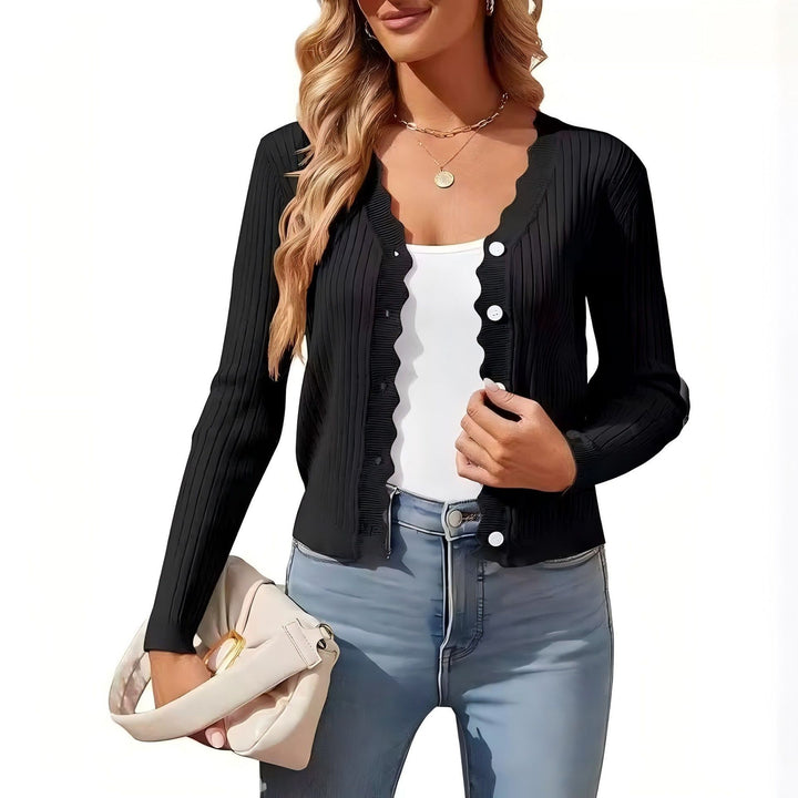 Damen Elegante und figurbetonte Strickjacke Echo Archiv