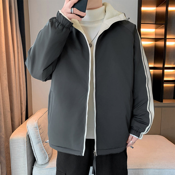 Herren isolierte Outdoor-Jacke mit abnehmbarer Kapuze und weicher Innenschicht Echoarchiv