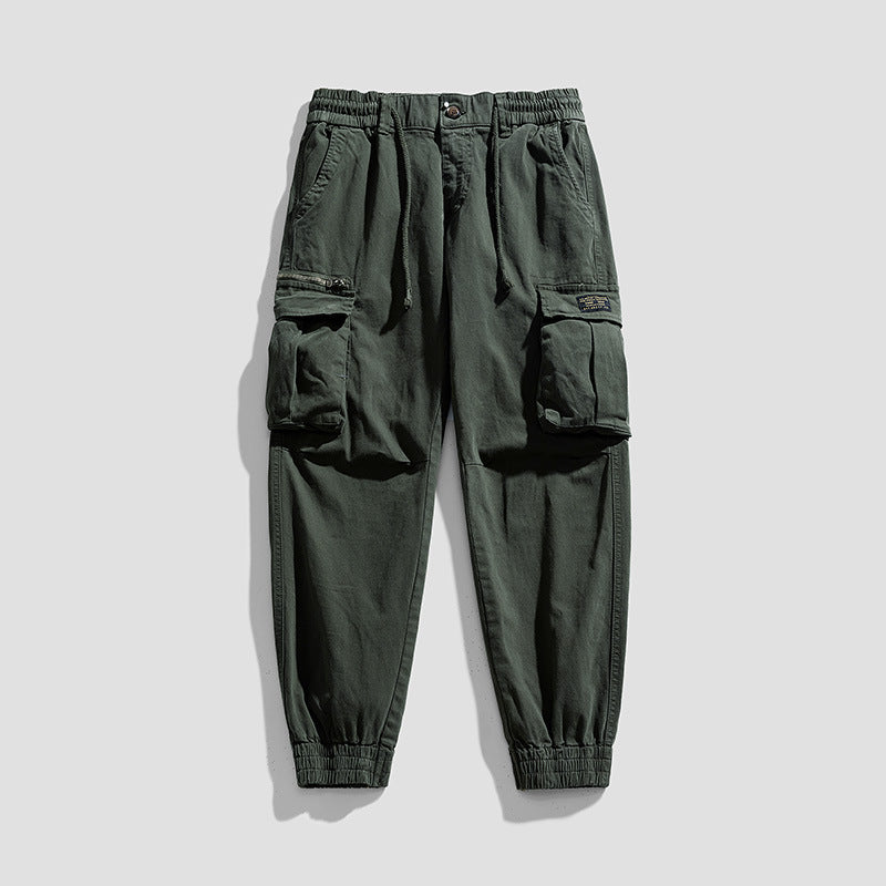 Herren Cargo-Joggerhose aus Baumwollmix mit Elastischem Tunnelzugbund und Multifach‑Taschen Echo Archiv