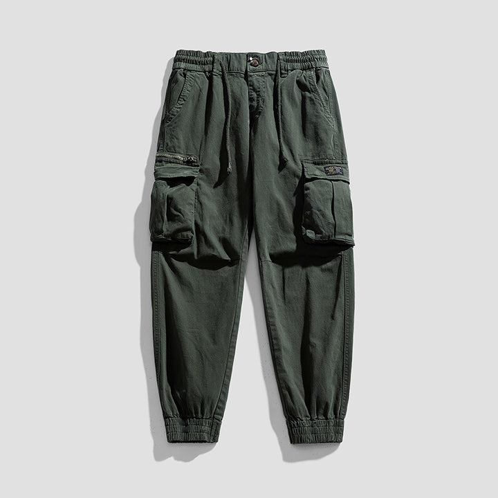 Herren Cargo-Joggerhose aus Baumwollmix mit Elastischem Tunnelzugbund und Multifach‑Taschen Echo Archiv