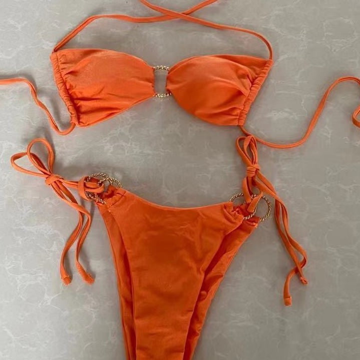 Damen Triangel-Bikini mit dekorativem Ringdetail Echo Archiv