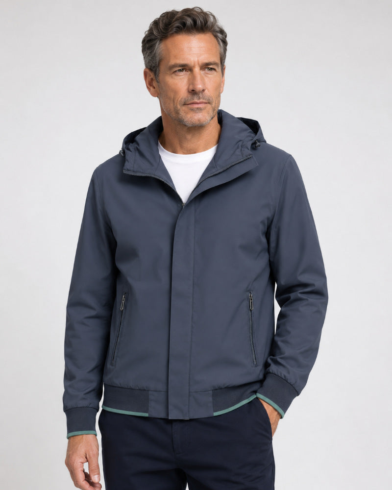 Herren Leichte Übergangsjacke mit Kapuze Echo Archiv