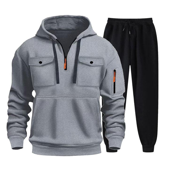 Herren multifunktionale Hoodie und Jogginghose Set Echoarchiv
