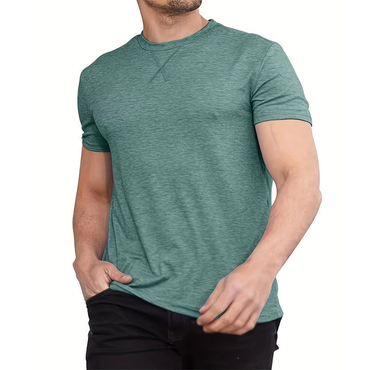 Herren Sportliches Kurzarm-T-Shirt aus atmungsaktivem Material Echoarchiv