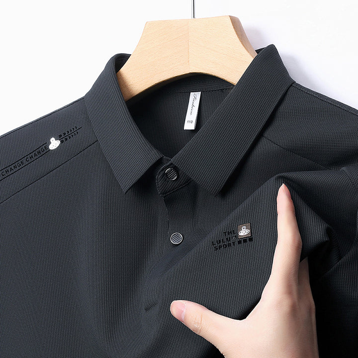 Herren Poloshirt mit innovativer Struktur und atmungsaktiven Eigenschaften Echoarchiv