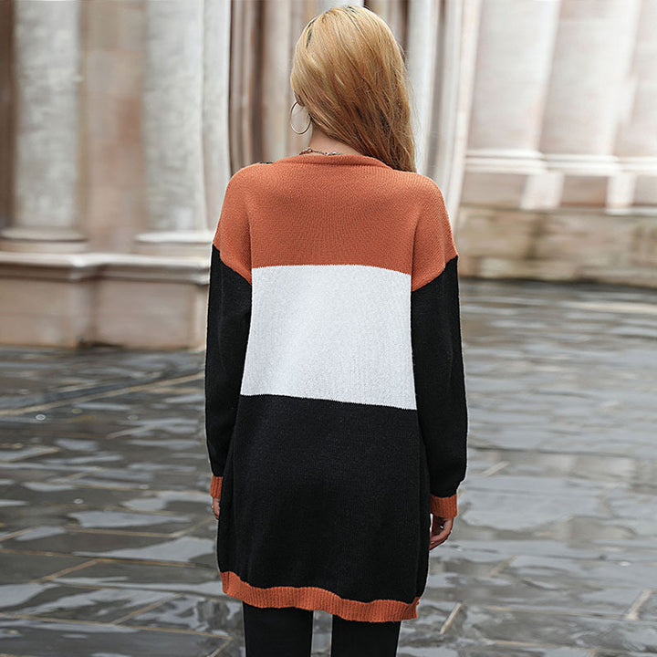 Damen Lässiger Strickcardigan mit geometrischem Muster Echo Archiv