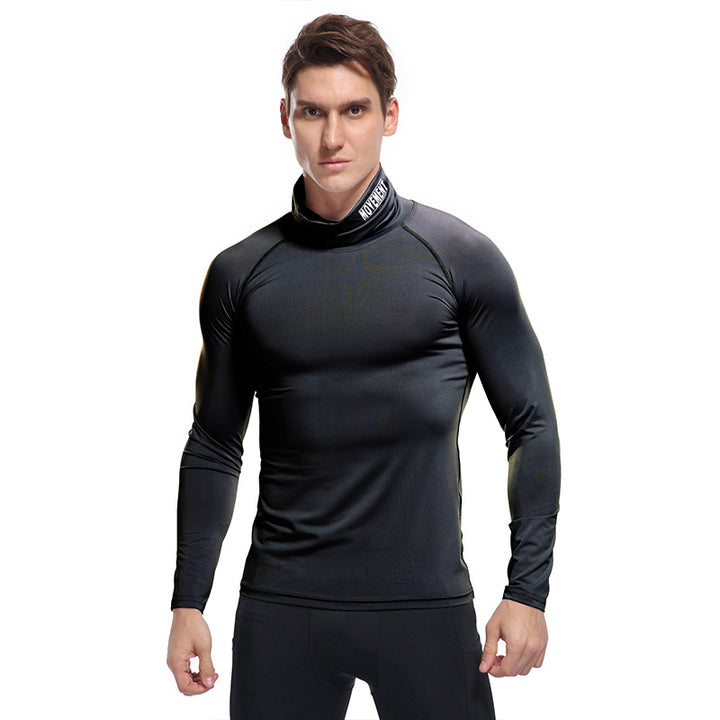 Herren Kompressor Langarmshirt mit Stehkragen Echoarchiv