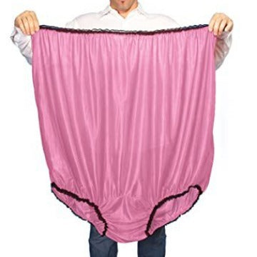 Unisex übergroßer Satin-Spaßslip mit elastischem Bund – Valdoro