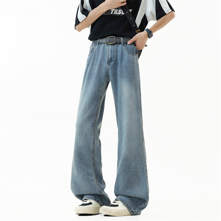 Herren Weit geschnittene Denim-Hose Echoarchiv