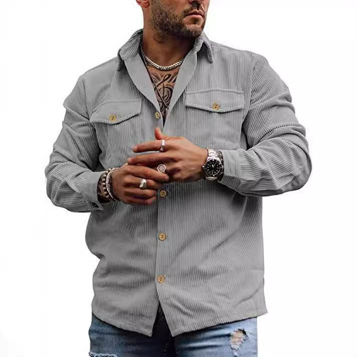 Herren cordjacke im lässigen Schnitt Echoarchiv