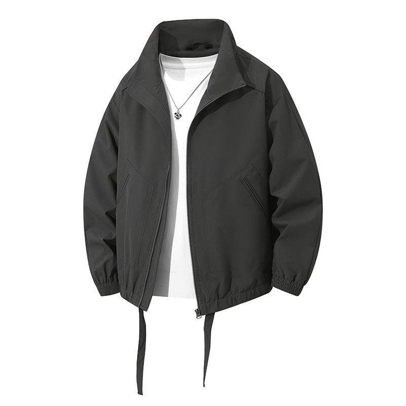 Herren lässige Windbreaker-Jacke mit elastischen Bündchen und praktischen Taschen Echoarchiv