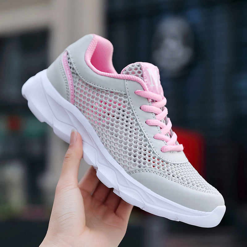 Damen nan leichte Netz-Sneaker mit belüftetem Obermaterial und stoßdämpfender Wellenlaufsohle Echo Archiv
