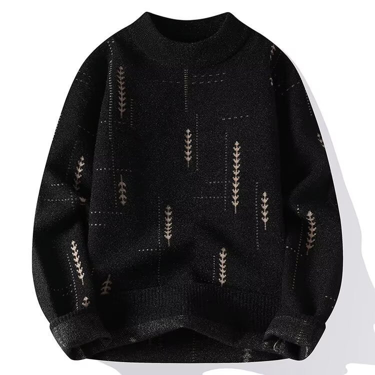 Damen Modischer Strickpullover mit floraler Applikation Echoarchiv