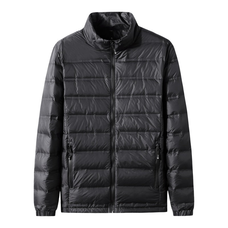 Herren Leichte gesteppte Thermojacke mit Stehkragen und Zwei-Wege-Reißverschluss Echo Archiv