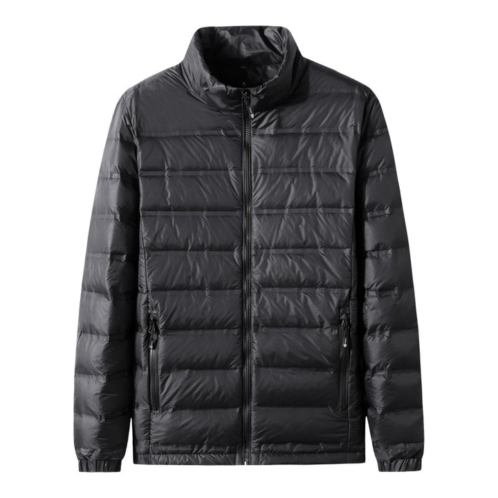 Herren Leichte gesteppte Thermojacke mit Stehkragen und Zwei-Wege-Reißverschluss Echo Archiv