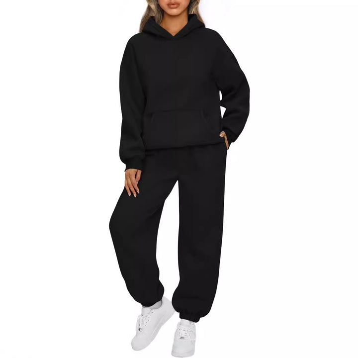 Damen nan kuscheliges oversized Hoodie und Jogginghose Lounge Set aus Baumwollmischung Echo Archiv