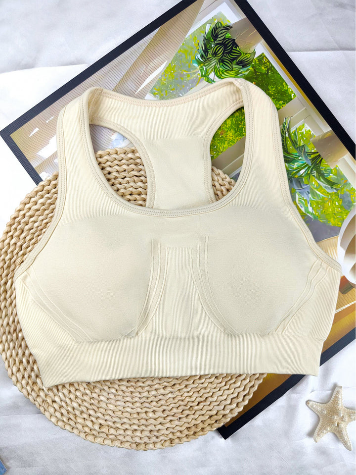 Damen Sport-Bustier mit atmungsaktivem Mischgewebe und stützenden Cups Echo Archiv