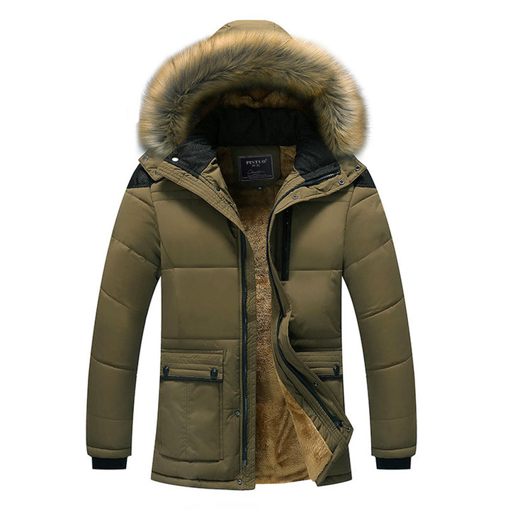 Herren Wattierter Parka mit abnehmbarer Kunstfellblende, Teddyfutter und Windschutz Echo Archiv