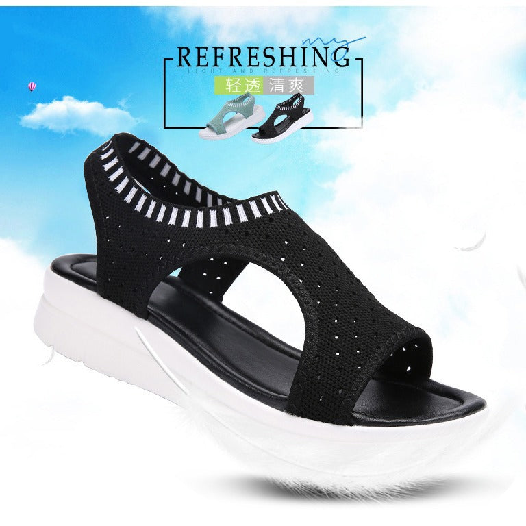 Damen Leichte Orthopädische Keilsandalen mit Gepolsterter EVA-Sohle – Sorelia