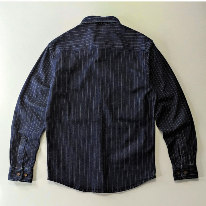 Herren Karierte Denim-Hemdjacke Echo Archiv