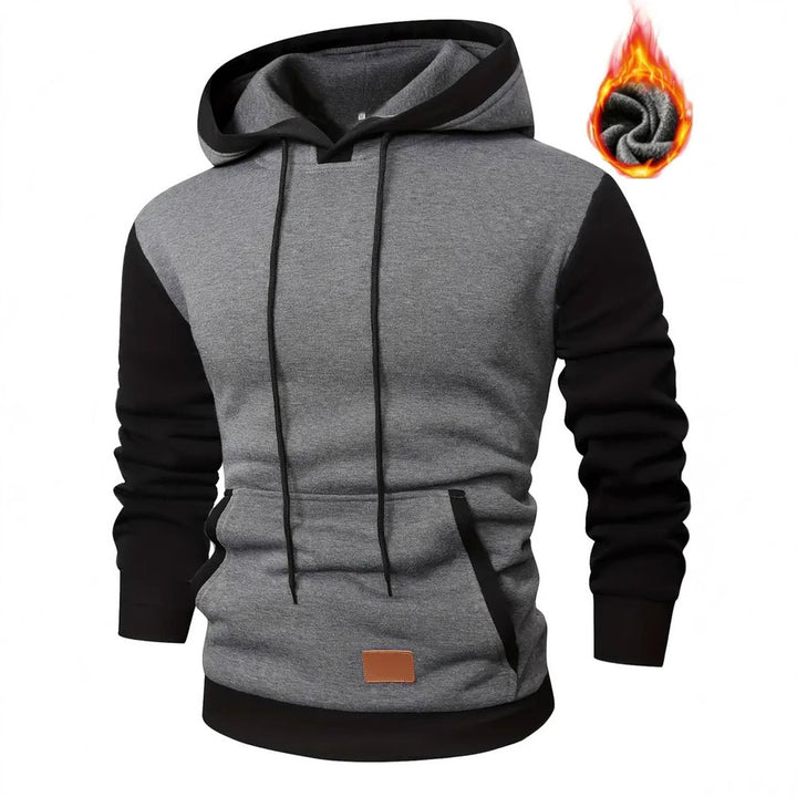Herren modischer Hoodie mit praktischen Taschen und kontrastrierendem Design Echoarchiv