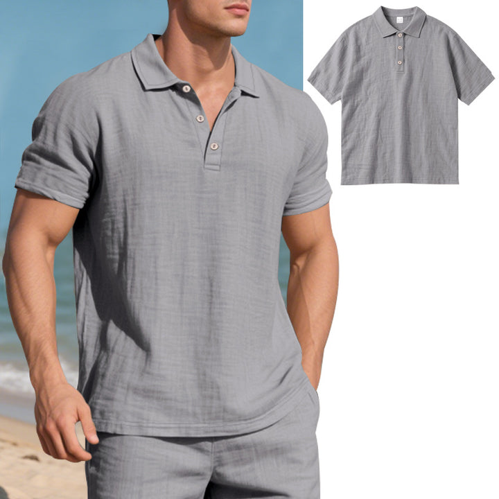 Herren Poloshirt mit atmungsaktiver Struktur und klassischem Kragen Echoarchiv