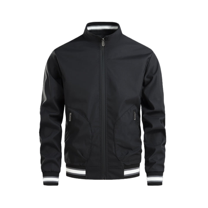 Herren sportliche Übergangsjacke mit hohem Kragen und praktischen Reißverschlusstaschen Echoarchiv