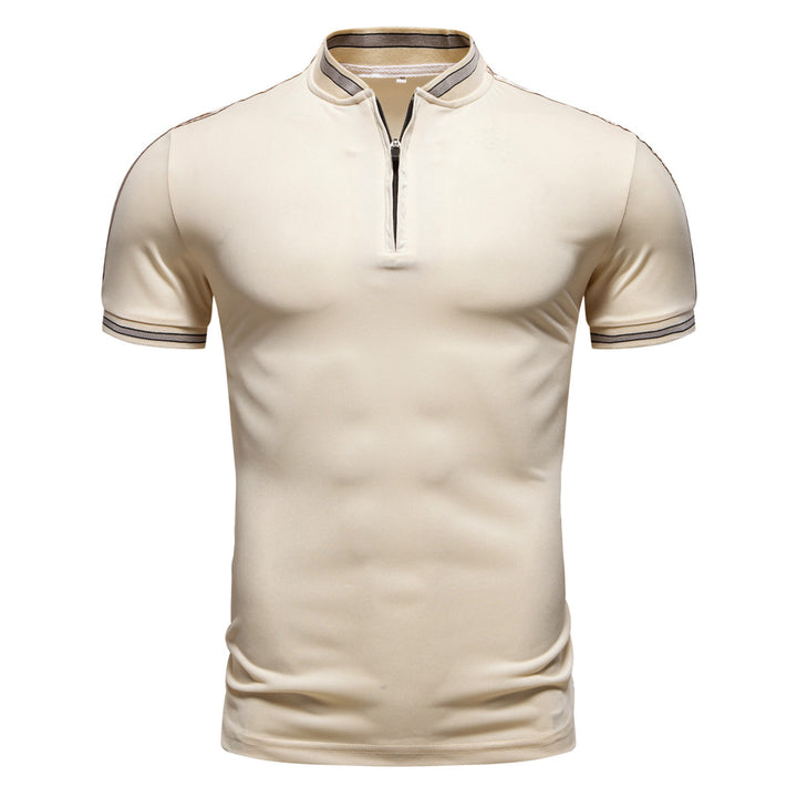 Herren Poloshirt mit hochwertigem Stehkragen und praktischem Reißverschluss Echoarchiv