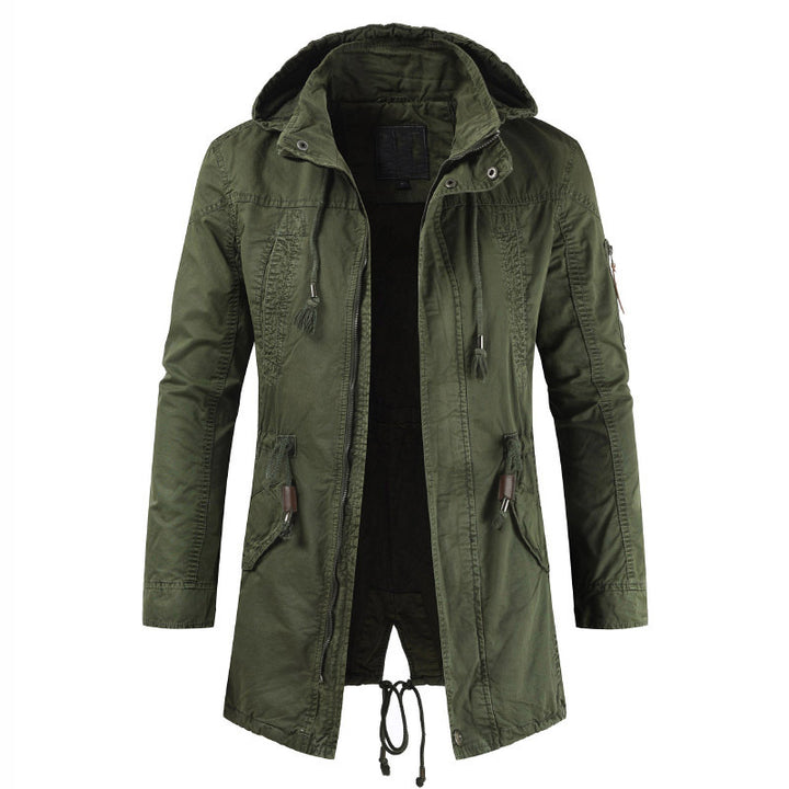 Herren Funktionsjacke mit praktischem Reißverschluss und verstellbarer Kapuze Echoarchiv