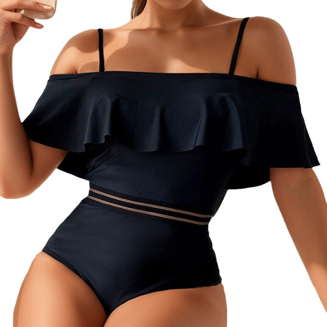 Damen Off-Shoulder Badeanzug Echo Archiv