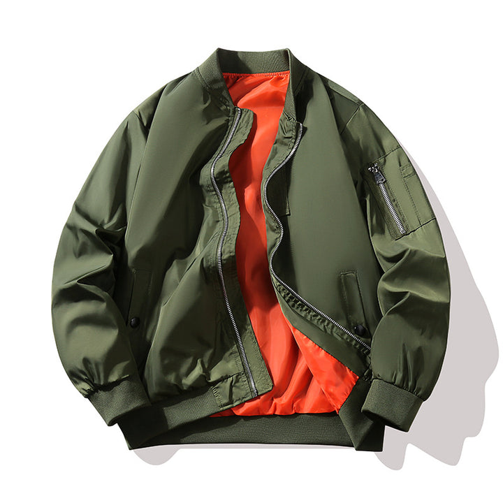 Herren Modische Bomberjacke mit leuchtendem Innenfutter Echo Archiv