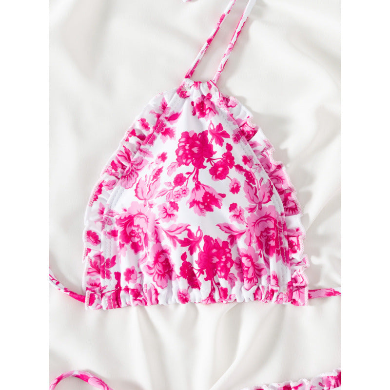 Damen Triangel-Bikini mit verspieltem Rüschen-Design Echo Archiv