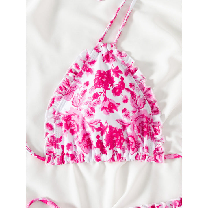 Damen Triangel-Bikini mit verspieltem Rüschen-Design Echo Archiv