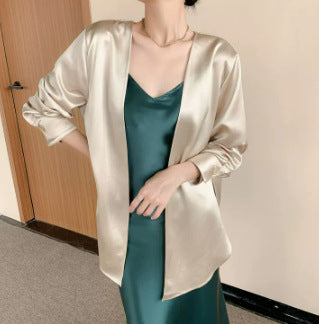 Damen Satin Robe Echoarchiv