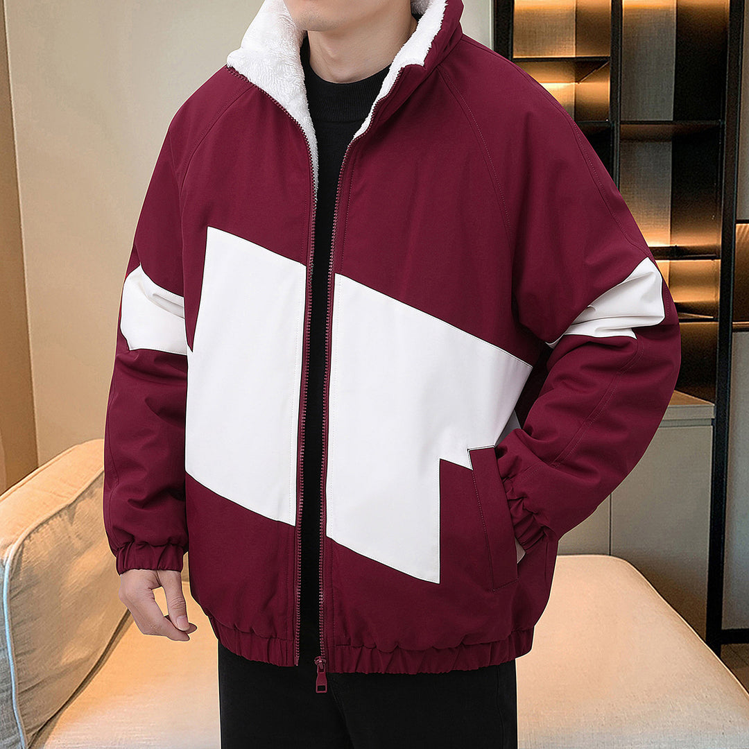 Herren sportliche Winterjacke im modernen Look mit wärmendem Innenfutter und verstellbarem Kragen Echoarchiv