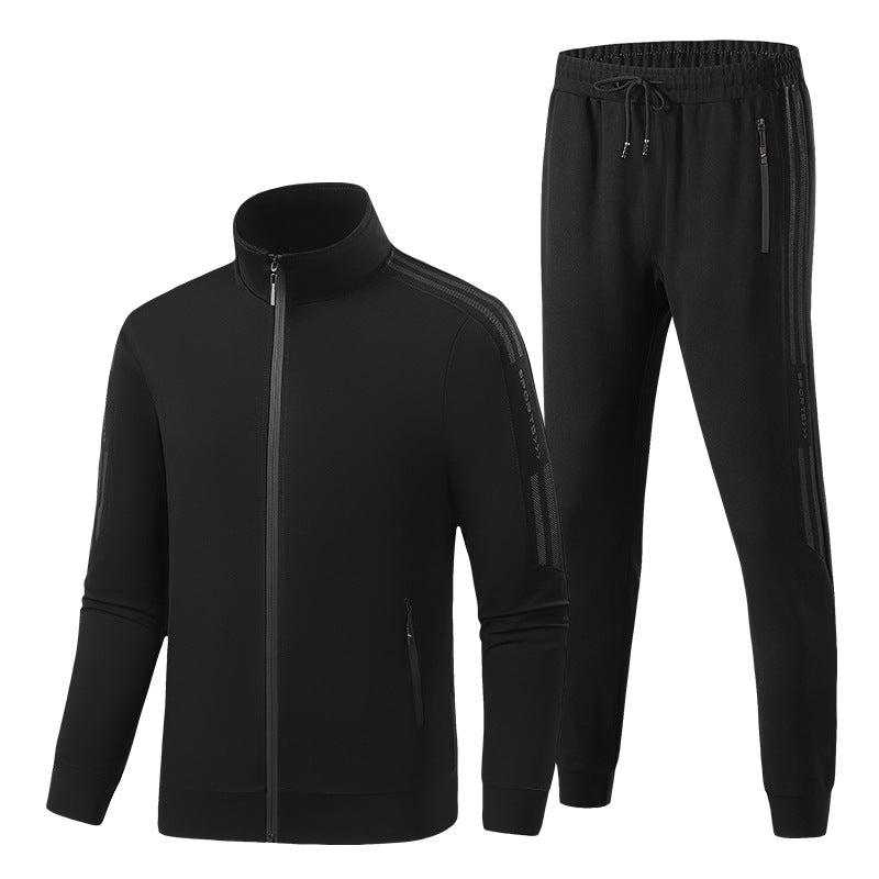 Herren Funktions-Trainingsanzug-Set mit Reißverschlussjacke und elastischer Jogginghose Echo Archiv