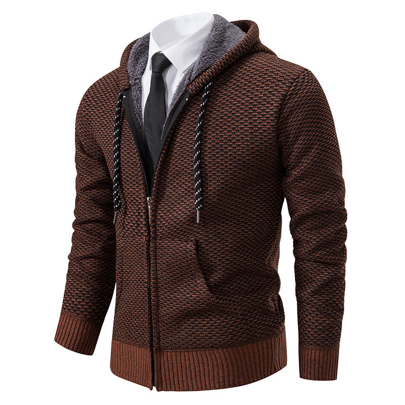 Herren stylische Kapuzenjacke mit weichem Innenfutter und eleganten Akzenten Echoarchiv