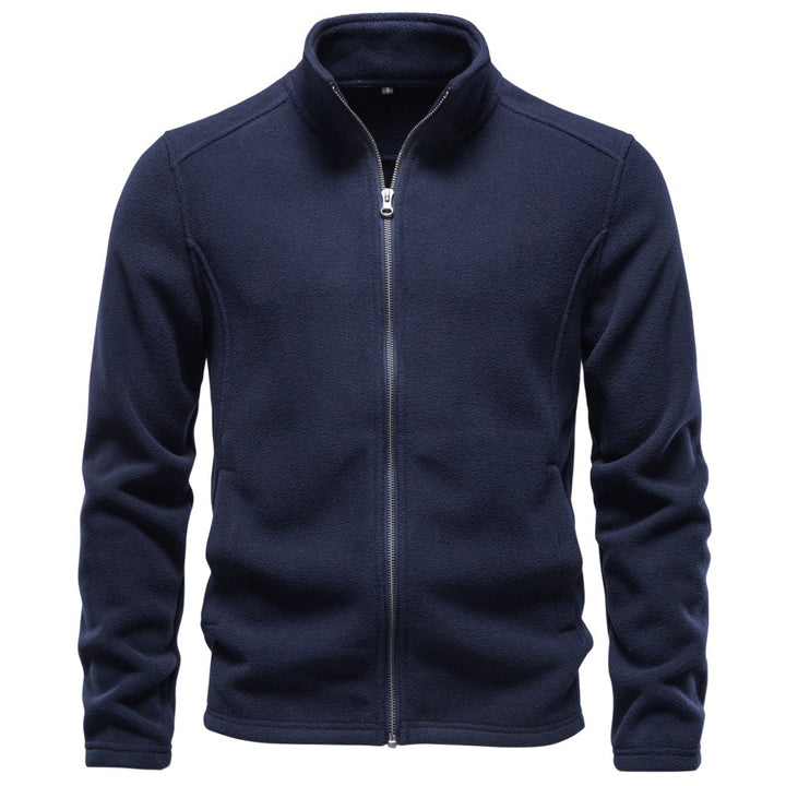 Herren Fleecejacke mit Stehkragen und durchgehendem Reißverschluss Echoarchiv