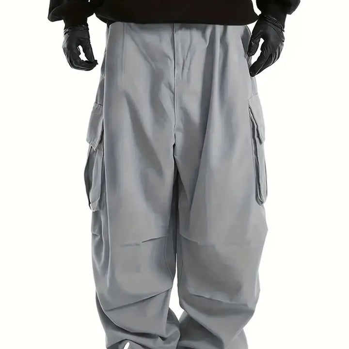 Herren Baggy-Cargo-Hose mit übergroßer Passform, elastischem Tunnelzugbund & mehrfachen Klappfächern Echo Archiv